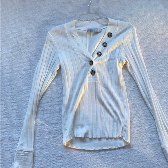 Free People Beach Dandelion white long sleeve - Picture 1 of 4